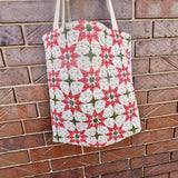 Christmas Reproduction Feed Sack Quilted Tote