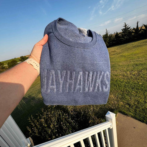 Jayhawks Tone on Tone Applique