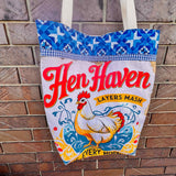 Reproduction Feed sack Quilted Tote