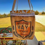 Reproduction Feed sack Quilted Tote