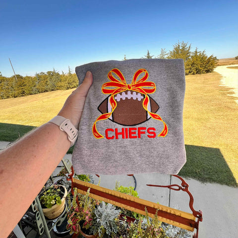 Chiefs Football with Bow
