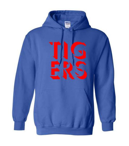 Tiger Block Adult Sweatshirt and Hoodie