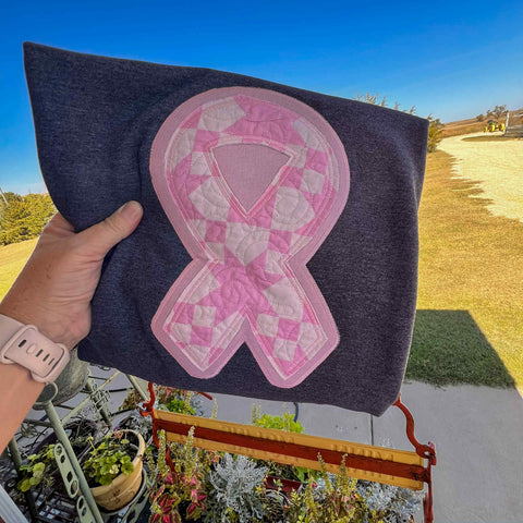 Breast Cancer Quilted Ribbon