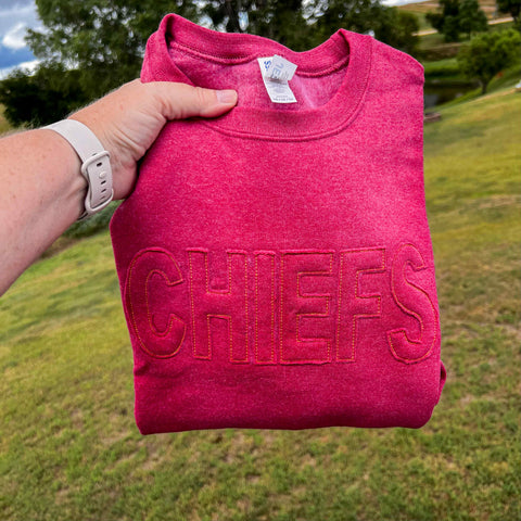 Chiefs Tone on Tone Applique