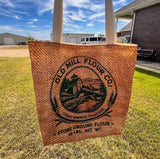 Faux Feed sack Quilted Tote