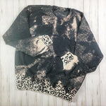 Distressed Leopard Sweatshirt