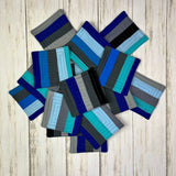 Pieced Stripe Quilted Coasters