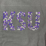 KSU Floral Embroidery Sweatshirt
