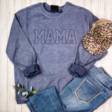 Mama Outline Corded Sweatshirt